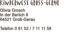 Kindernest Gross-Gerau, In der Berlich 8, Groß-Gerau, 64521, 06152